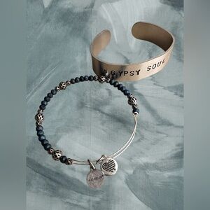 Bracelet lot of 2 Bracelets Gypsy Soul Silver Toned & Alex and Ani Silver Toned